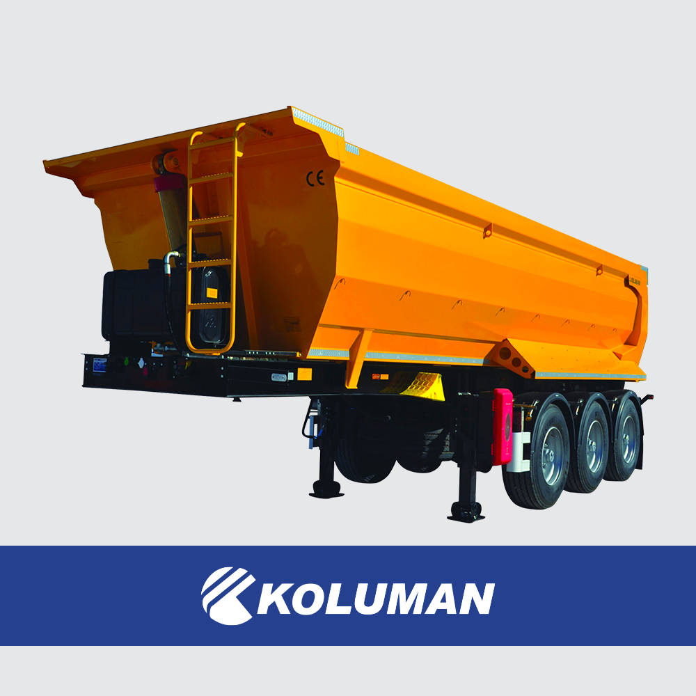 Напівпричіп з напівтрубчастим самоскидом